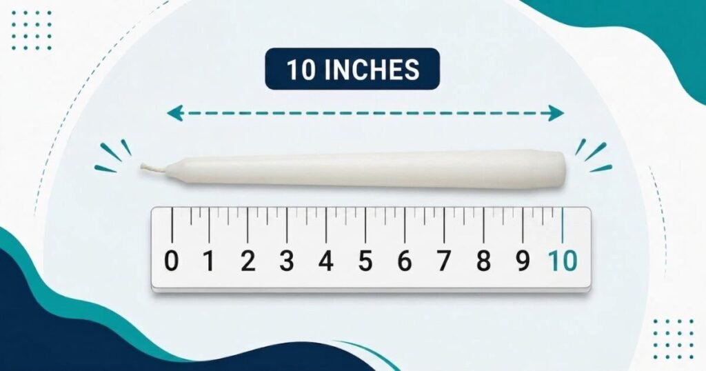 10 inch Taper Candle