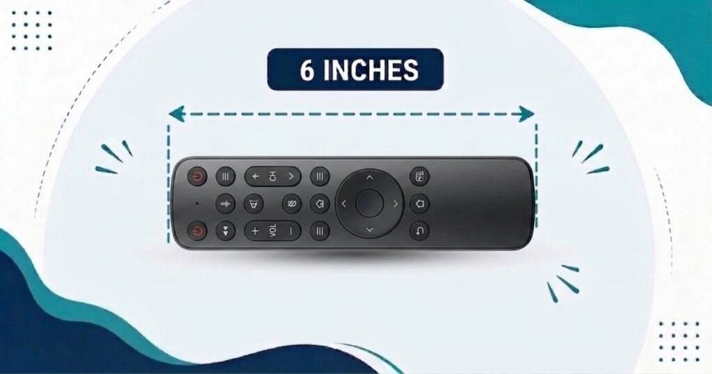 6 inch TV remote Control