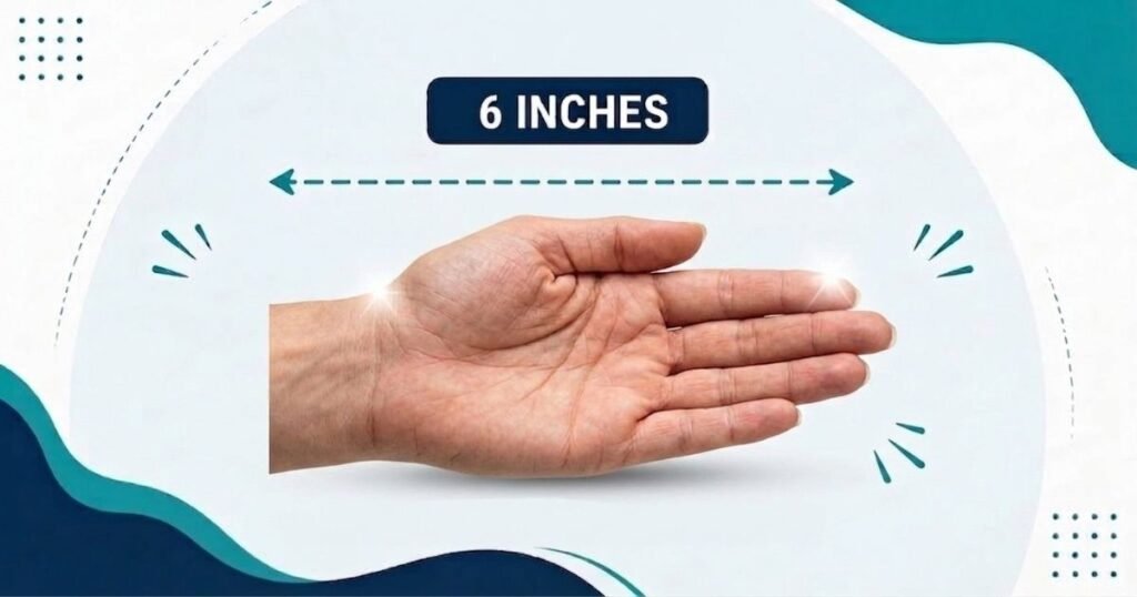 6 inch adult hand