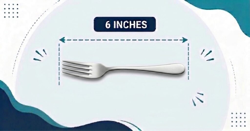 6 inch dessert fork