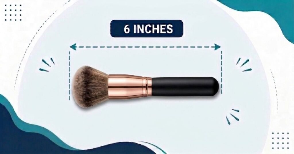 6 inch makeup brush