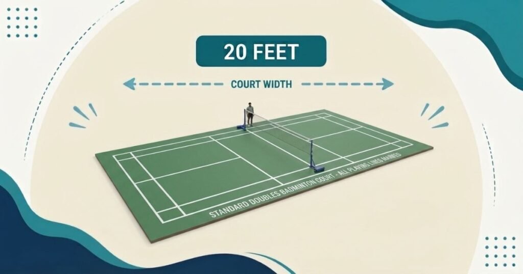 20 ft Badminton Court