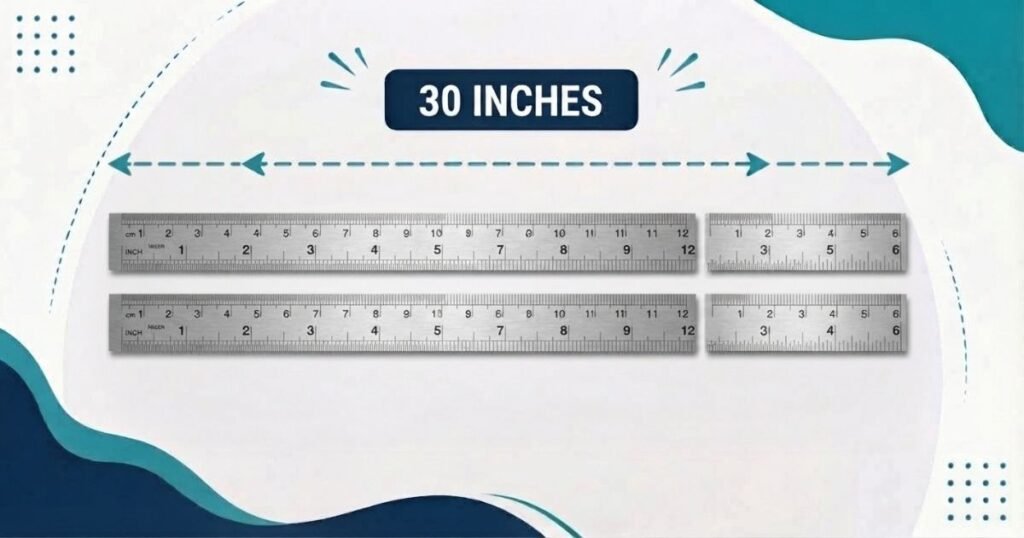 30 inch Two and a Half Standard Rulers