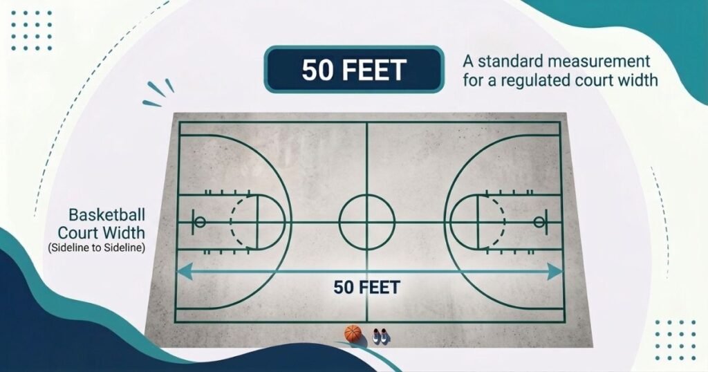 50 feet Basketball Court