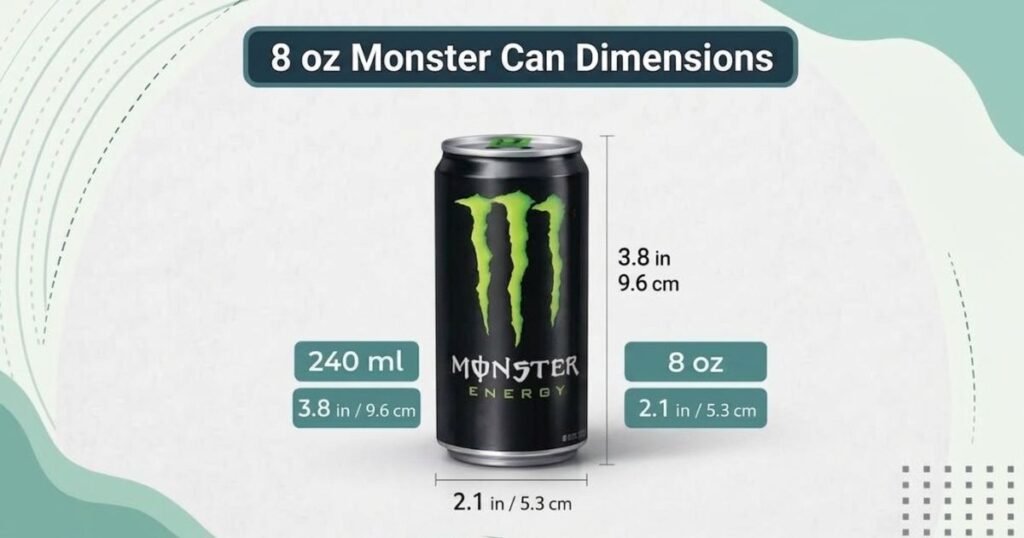 8 oz Monster Can Dimensions