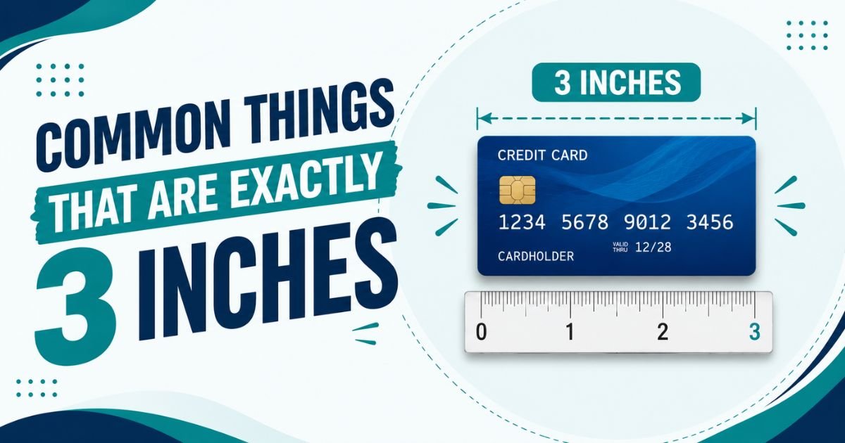 Common Things That Are Exactly 3 Inches Long