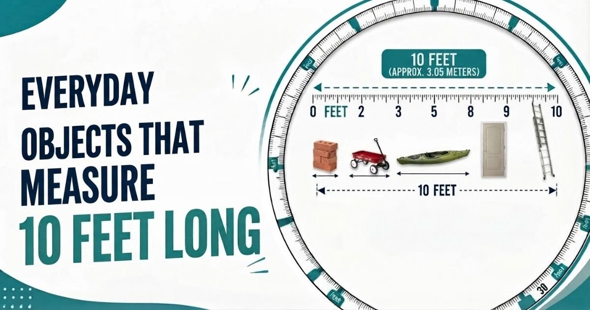 Everyday objects that measure 10 Feet Long