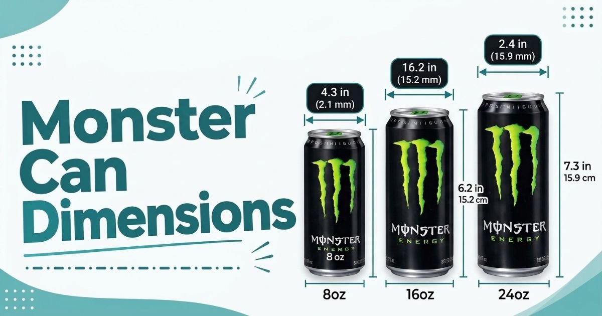 Monster Can Dimensions