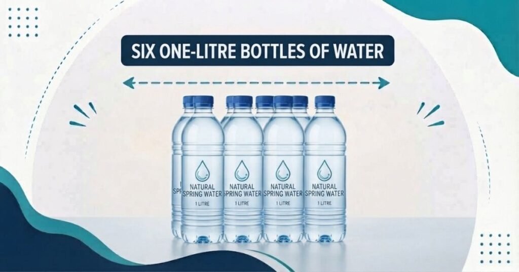 One-Litre Bottles of Water