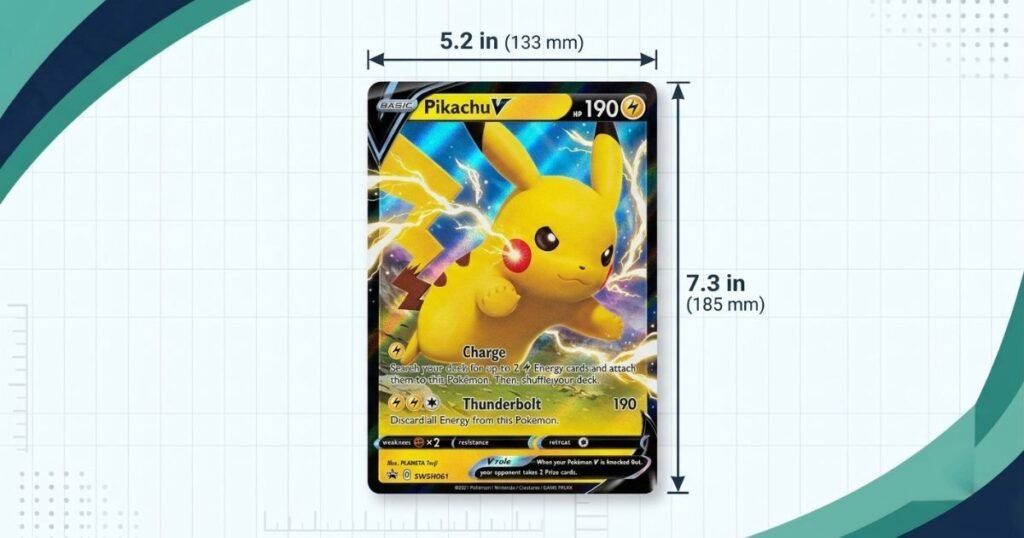 Pokeman Jumbo L Card Size