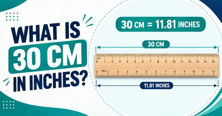 What is 30 cm in Inches
