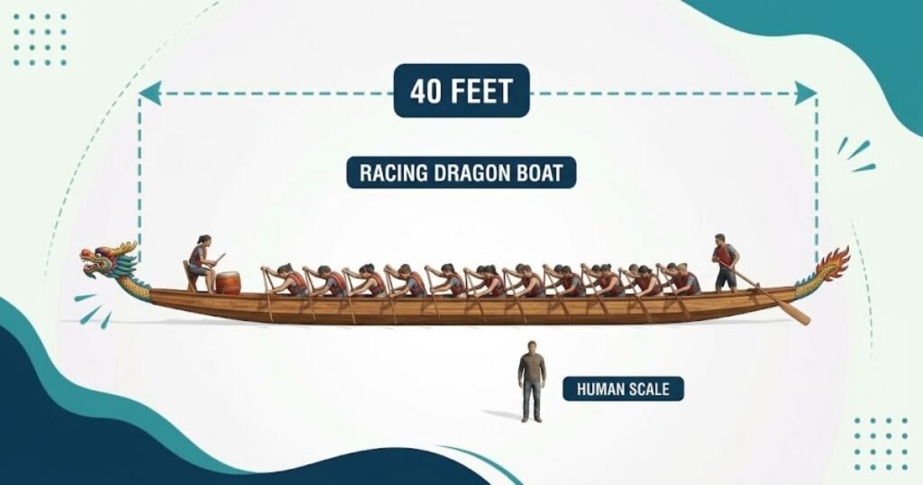 40 ft Racing Dragon Boat